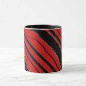 Red Black Animal Print Combo Tasse (Zentrum)