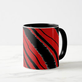 Red Black Animal Print Combo Tasse