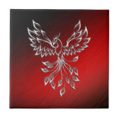 Red Black Ashes und Phoenix Glass Fliese (Vorderseite)