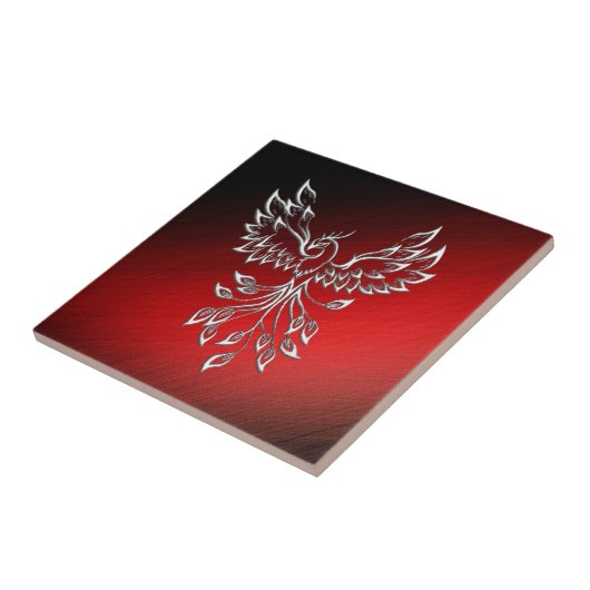 Red Black Ashes und Phoenix Glass Fliese (Seite)