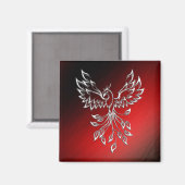 Red Black Ashes und Phoenix Magnet (Vorderseite/Rückseite)
