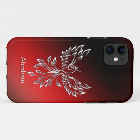 Red Black Ashes und Phoenix Personal Case-Mate iPhone Hülle (Rückseite (Horizontal))