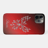 Red Black Ashes und Phoenix Personal Case-Mate iPhone Hülle (Rückseite (Horizontal))