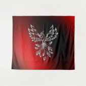 Red Black Ashes und Phoenix Wandteppich (Vorderseite (Horizontal))