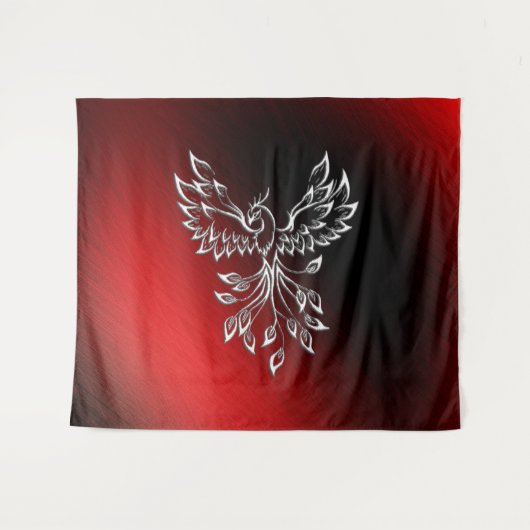 Red Black Ashes und Phoenix Wandteppich (Vorderseite (Horizontal))