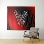 Red Black Ashes und Phoenix Wandteppich (Beispiel (Horizontal))