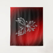 Red Black Ashes und Phoenix Wandteppich (Vorderseite)