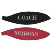 RED Black Ätzing Custom COACH NAME Basketball (Panele)