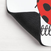 Red & Black Baby Ladybug Niedlich Red Ladybug Inse Mousepad (Ecke)