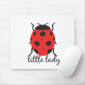 Red & Black Baby Ladybug Niedlich Red Ladybug Inse Mousepad (Mit Mouse)