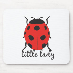 Red & Black Baby Ladybug Niedlich Red Ladybug Inse Mousepad