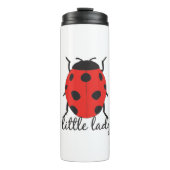 Red & Black Baby Ladybug Niedlich Red Ladybug Inse Thermosbecher (Vorderseite)