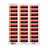 Red & Black Basketball-Adresse (Vorne)