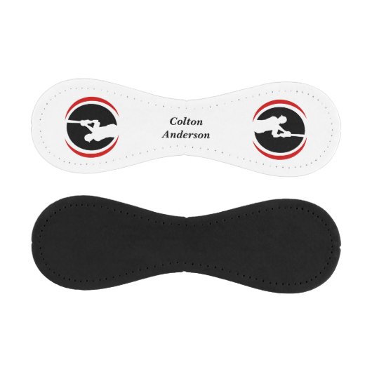 Red Black Batter Personalisiert Baseball (Paneele)