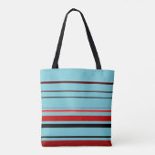 Red Black Blue Brown Streifen Tasche (Rückseite)
