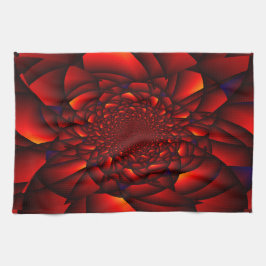 Red Black Blue Petal Geschirrtuch