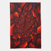 Red Black Blue Petal Geschirrtuch (Vertikal)