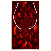 Red Black Blue Petal Kleine Geschenktüte (Rückseite)