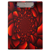 Red Black Blue Petal Klemmbrett (Vorderseite)