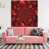 Red Black Blue Petal Leinwanddruck (Insitu (Wohnzimmer))