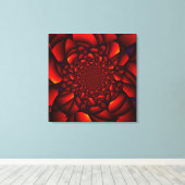 Red Black Blue Petal Leinwanddruck (Insitu (Holzboden))