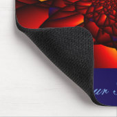 Red Black Blue Petal Mousepad (Ecke)