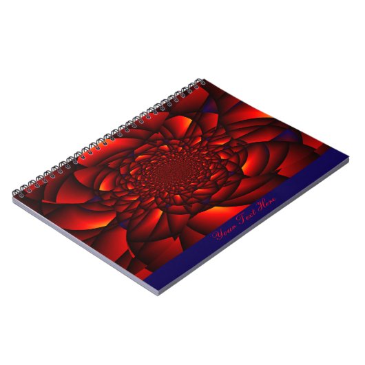 Red Black Blue Petal Notizblock (Linke Seite)