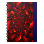 Red Black Blue Petal Notizblock (Vorderseite)