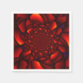 Red Black Blue Petal Serviette (Vorderseite)