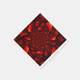 Red Black Blue Petal Serviette