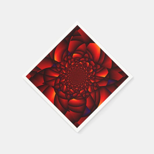 Red Black Blue Petal Serviette (Ecke)