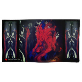 Red Black Blue White Abstrakt Kissenbezug