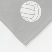 Red Black Boho Volleyball Platz ist mein glücklich Fleecedecke (Ecke)