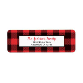 Red & Black Buffalo Kariert | Ferien-Rücksendeadre