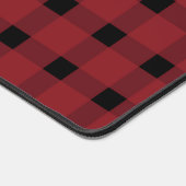 Red Black Buffalo Kariert Gingham Schreibtischunterlage (Ecke)