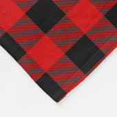 Red Black Buffalo Kariert Lumberjack CB 1IQIRN Fleecedecke (Ecke)