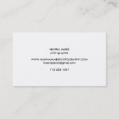 Red Black Buffalo Kariert Personalisiert Visitenkarte (Rückseite)