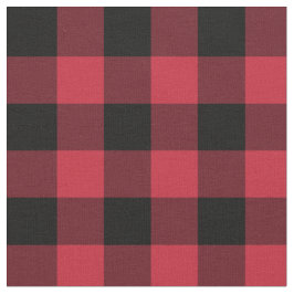 Red Black Buffalo Kariertes Muster Stoff