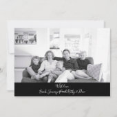 Red Black Buffalo Karo Frohe Weihnachten Foto (Rückseite)