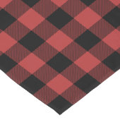 Red Black Buffalo Karo Kariert Kurzer Tischläufer (Ecke)