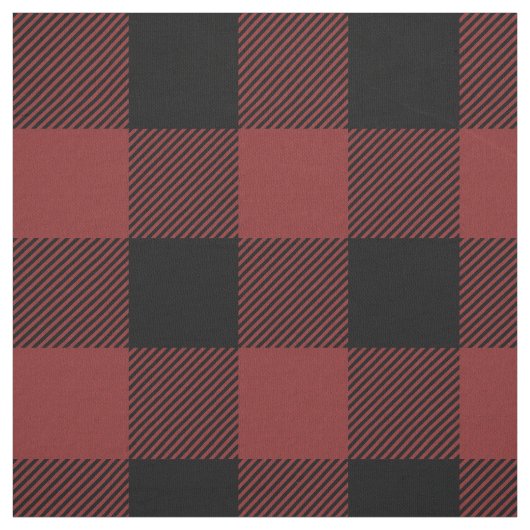 Red Black Buffalo Karo Kariert Stoff (Muster)