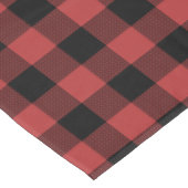 Red Black Buffalo Karo Kariert Tischdecke (Schrägansicht)