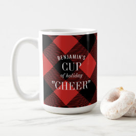 Red Black Buffalo Karo Kariert Weihnachten Kaffeetasse