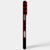 Red & Black Buffalo Plaid Custom Name Case-Mate iPhone Hülle (Rückseite / Rechts)