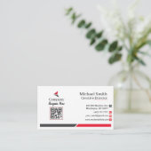 Red & Black Business Cards 3 Pack mit 100 Visitenkarte (Stehend Vorderseite)