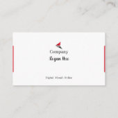 Red & Black Business Cards 3 Pack mit 100 Visitenkarte (Rückseite)