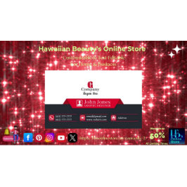 Red & Black Business Cards 6 Pack mit 100 Visitenkarte
