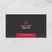 Red & Black Business Cards 7 Pack mit 100 Visitenkarte (Rückseite)