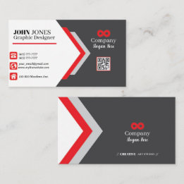 Red & Black Business Cards 8 Pack mit 100 Visitenkarte