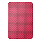 Red Black Checkerboard Badematte (Vorderseite Vertikal)